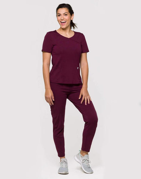 Jenny - Athleisure V-Neck Scrub Top