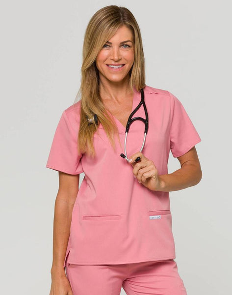 Siena - Classic V-Neck Relaxed Fit Scrub Top