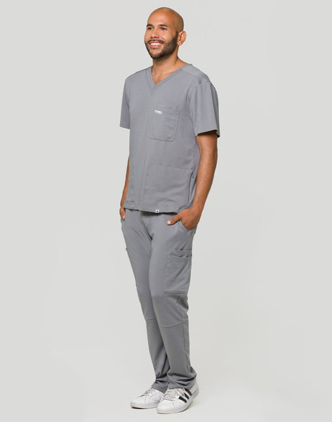 Simon - Athleisure V-Neck Slim Fit Scrub Top